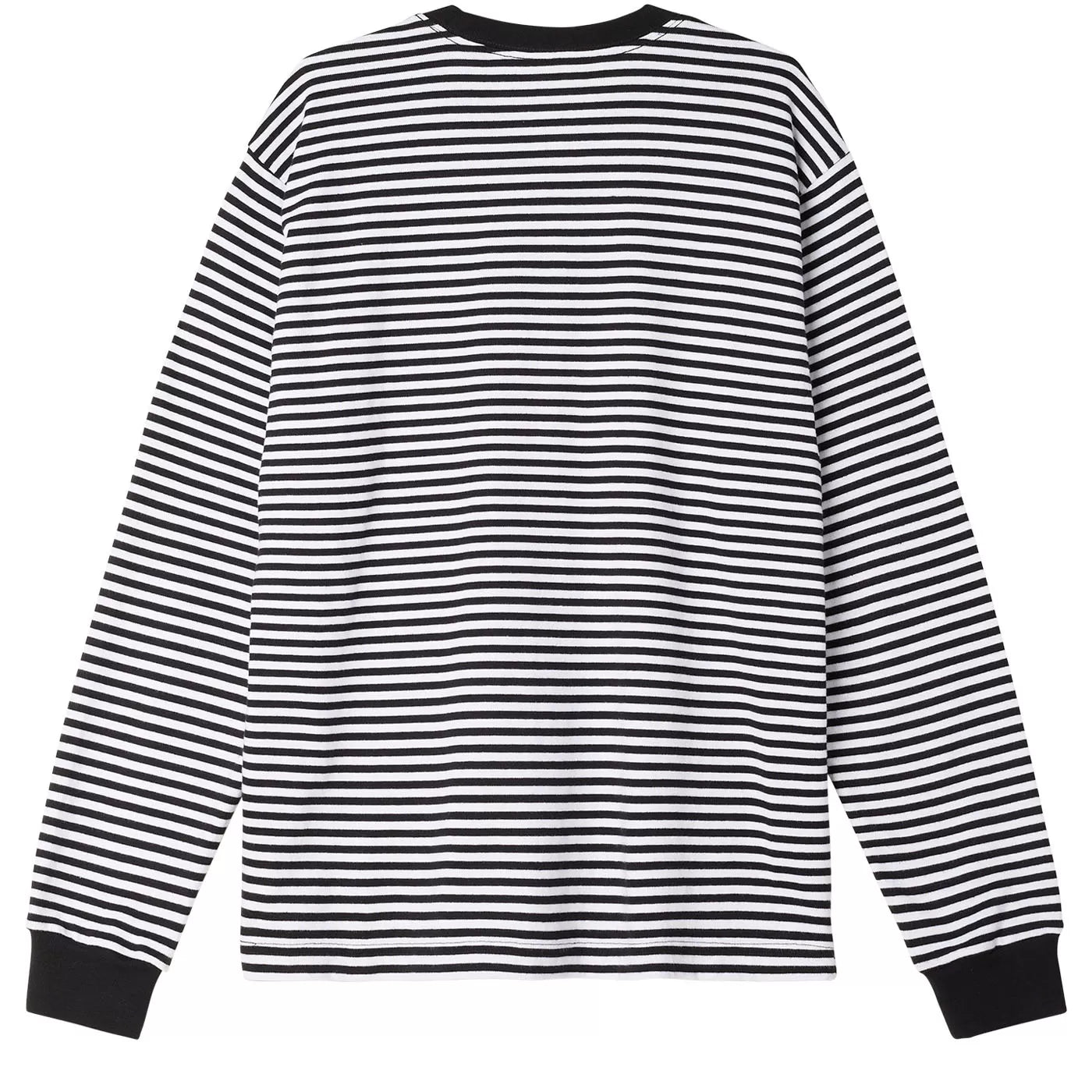 Obey Established Works Stripe LS T-Shirt - Black