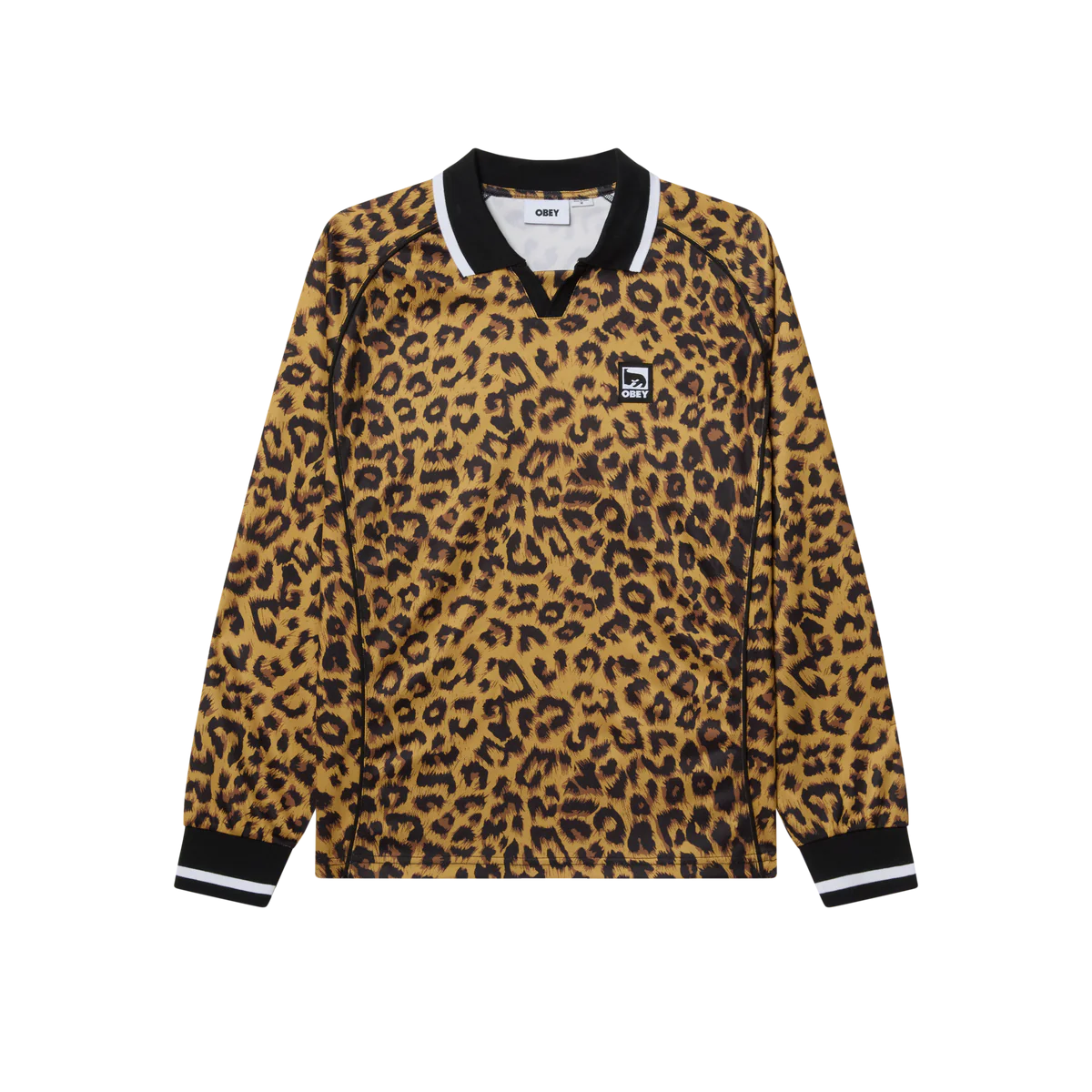 Obey Polo Collar Sports Shirt - Leopard