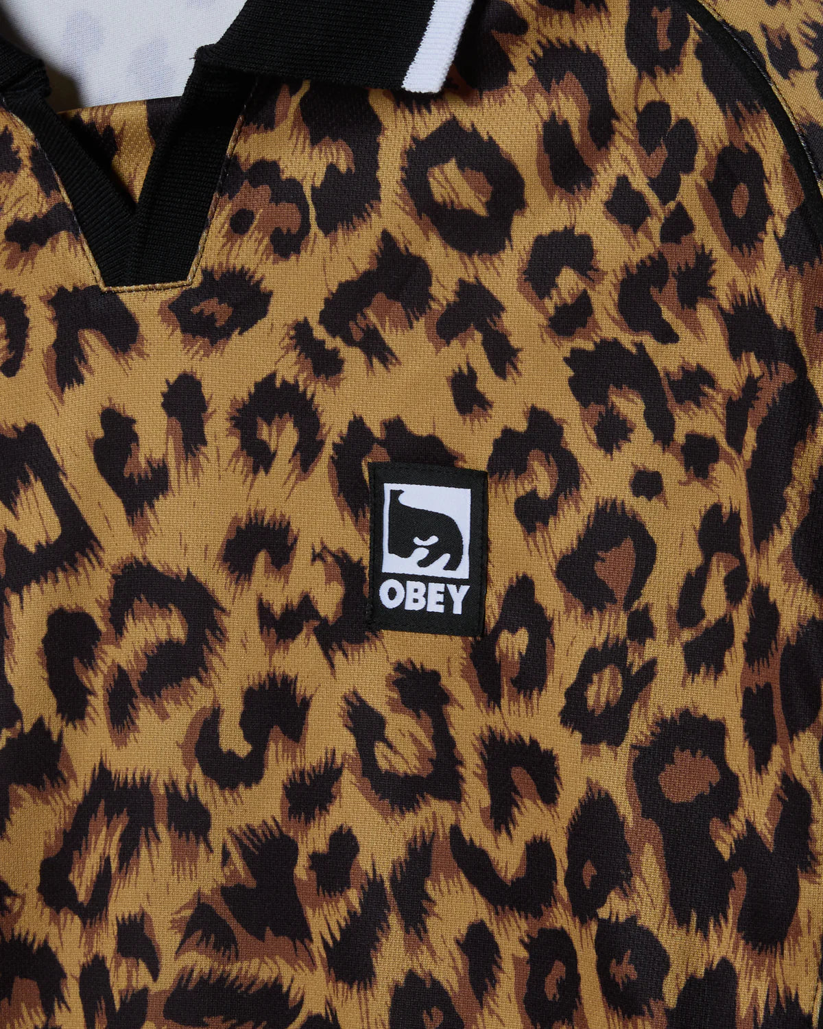 Obey Polo Collar Sports Shirt - Leopard