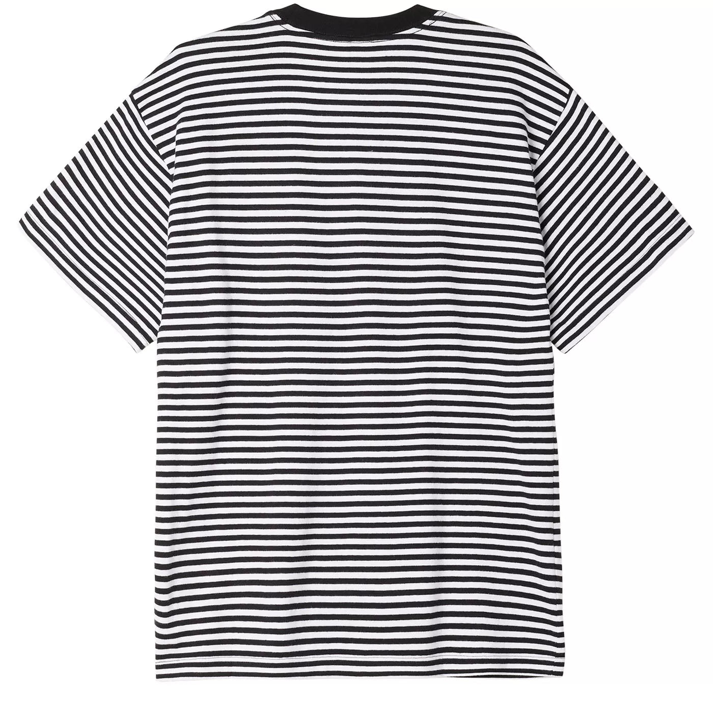 Obey Established Works Stripe T-Shirt - Black