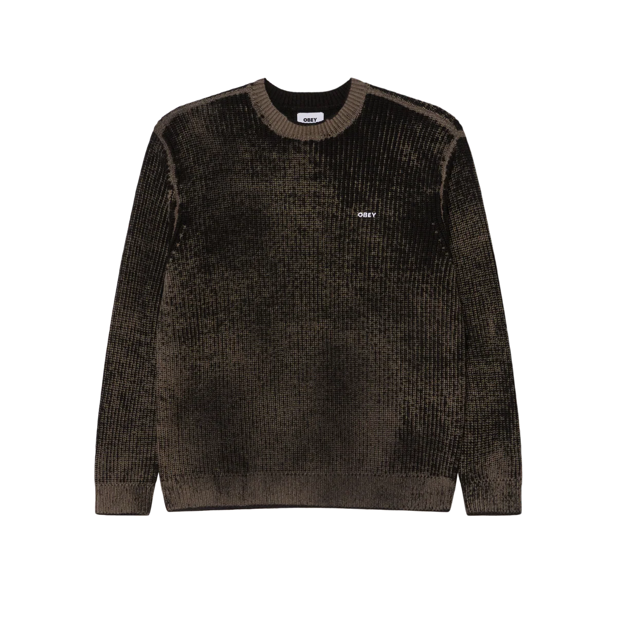 Obey Spray Effect Sweater - Black / Multi