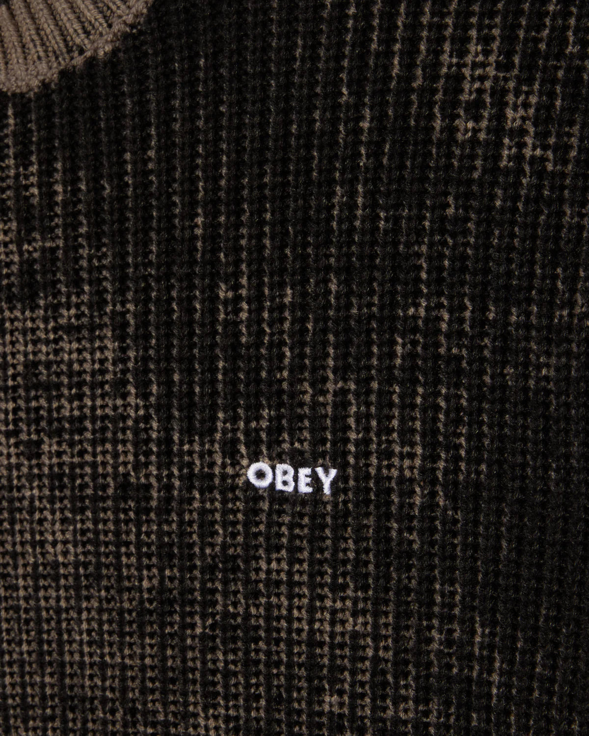 Obey Spray Effect Sweater - Black / Multi