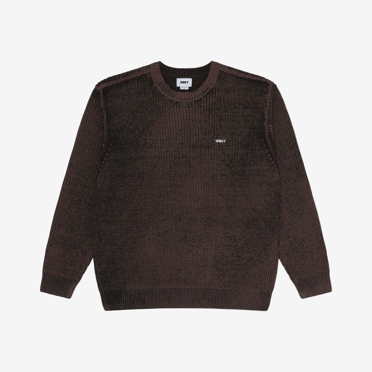 Obey Spray Effect Sweater - Morel Multi