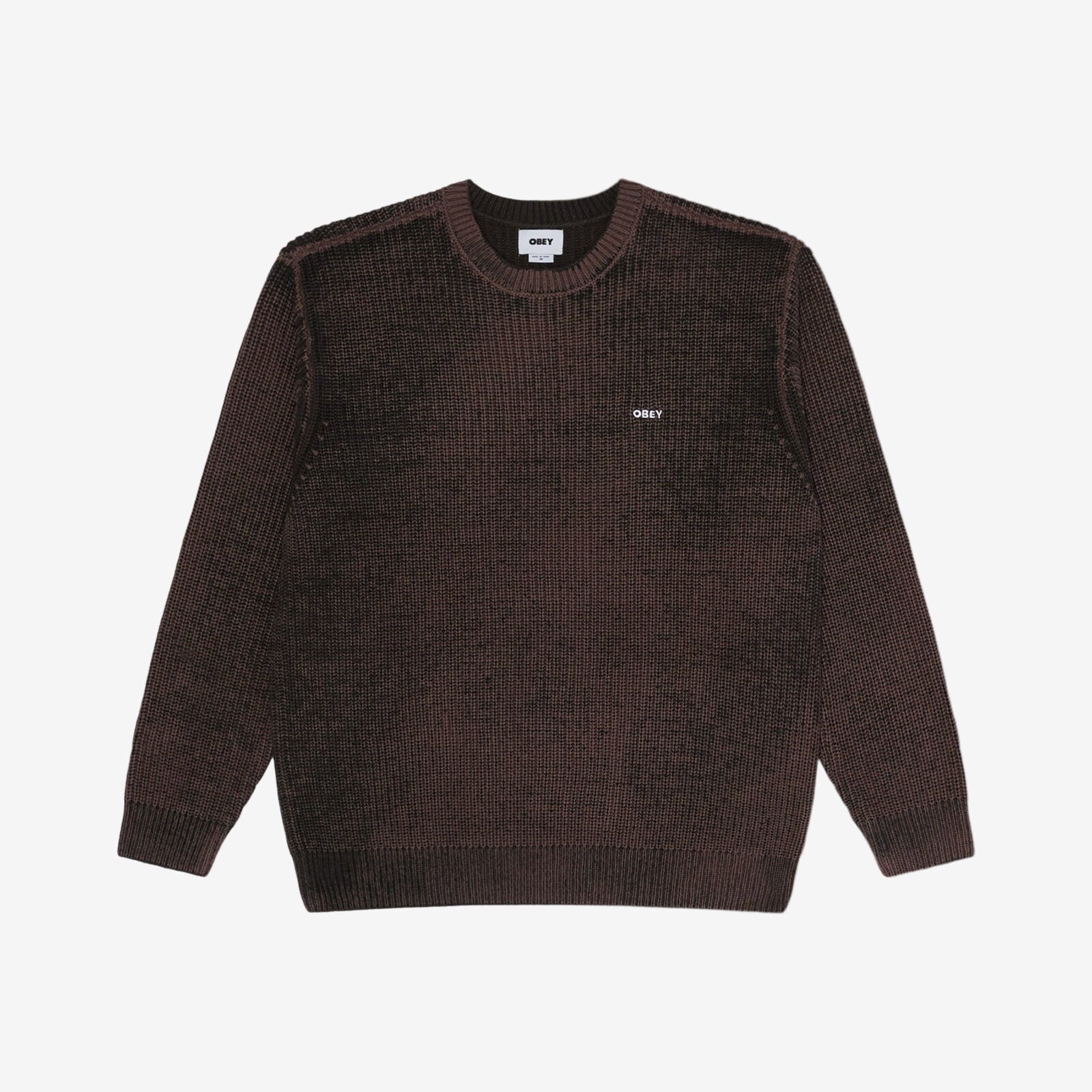 Obey Spray Effect Sweater - Morel Multi