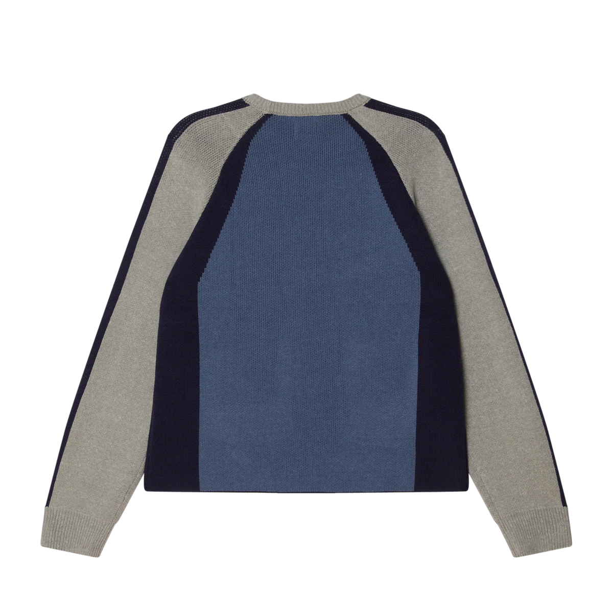 Obey Raglan Crew Neck Sweater - Dull Blue