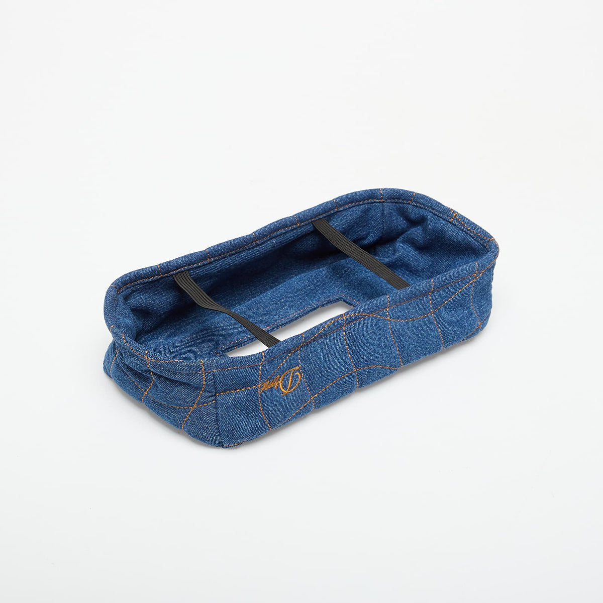 Dime Tissue Box Cover - Indigo