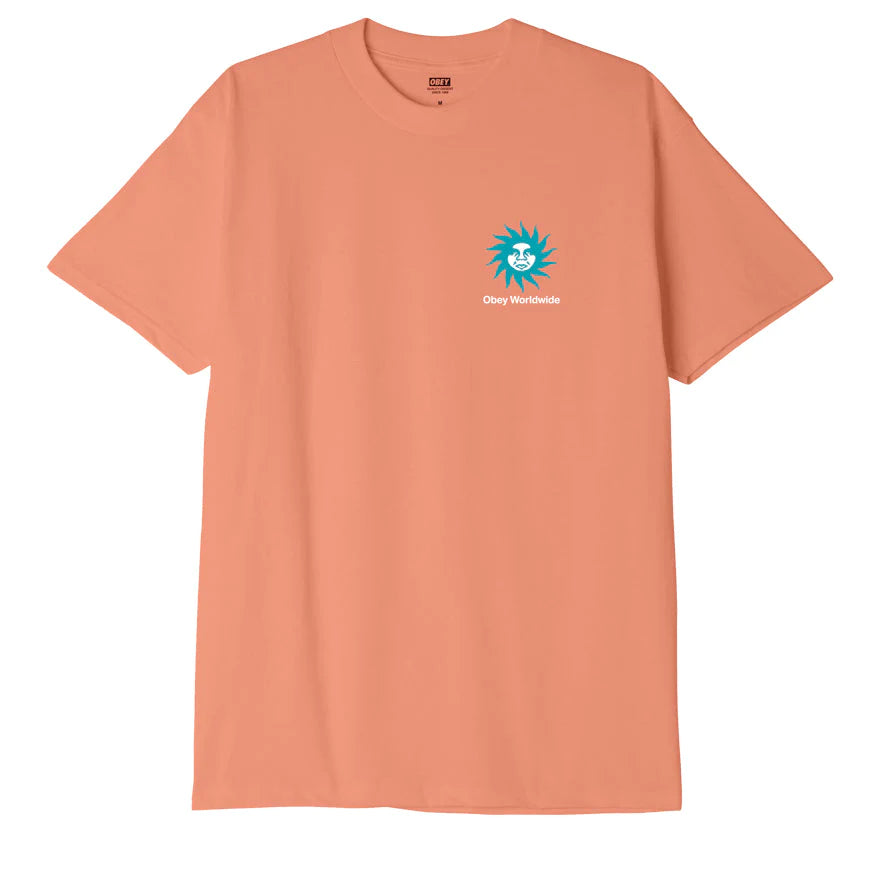 Obey Spiral T-Shirt - Coral