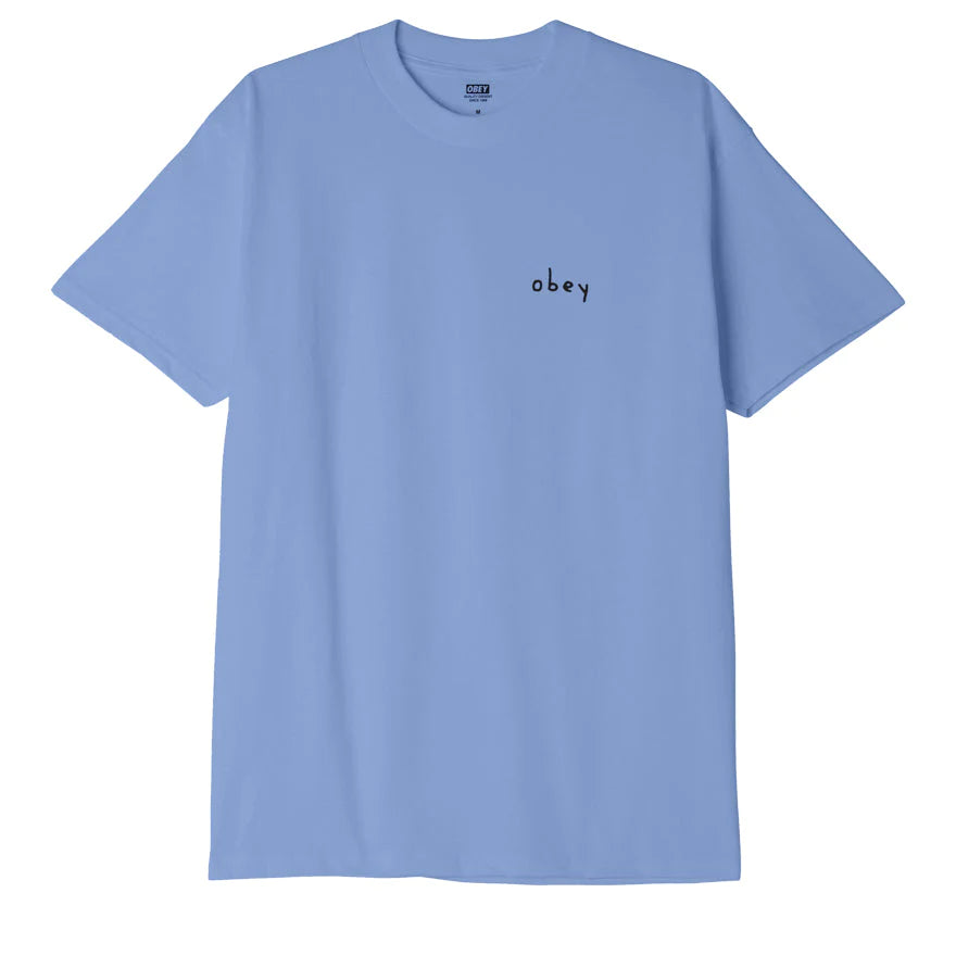 Obey Doodle Flower T-Shirt - Digital Violet