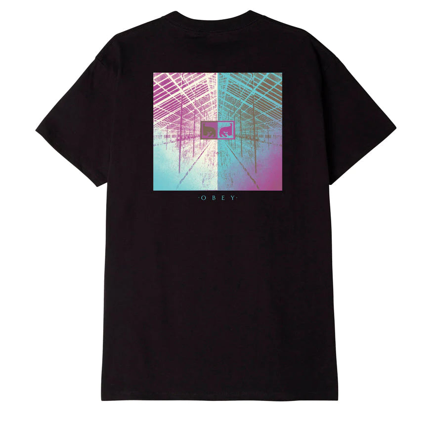 Obey Vanishing Point T-Shirt - Black