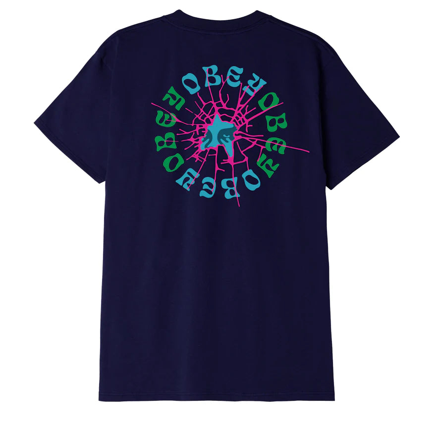 Obey Broken Class T-Shirt - Navy