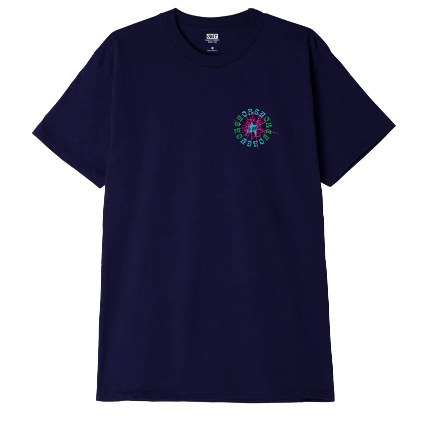 Obey Broken Class T-Shirt - Navy