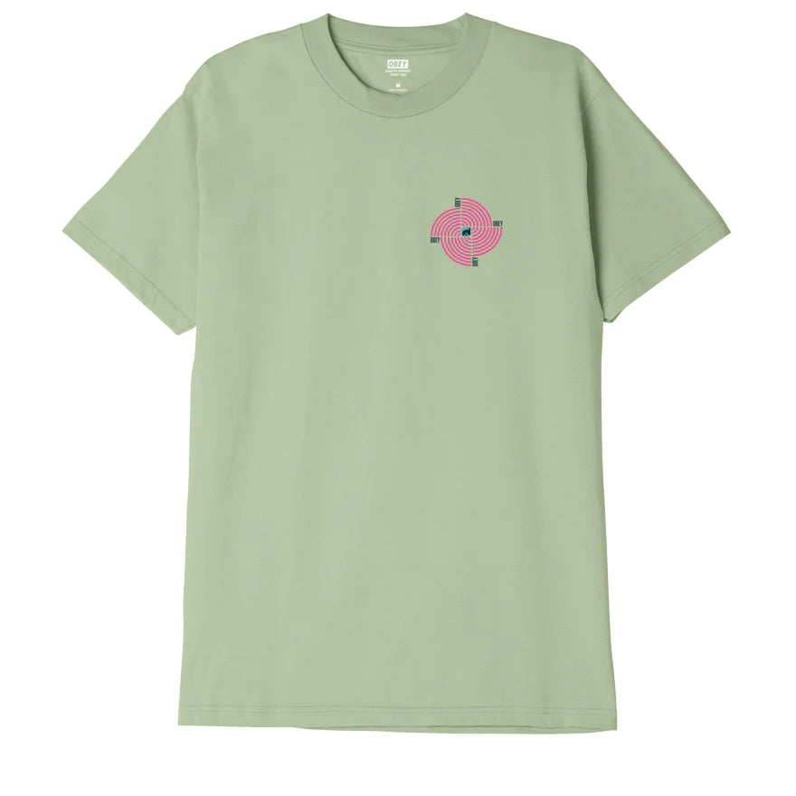 Obey Downward Spiral T-Shirt - Cucumber