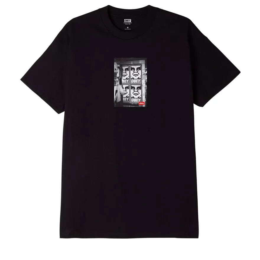 Obey Icon Photo T-Shirt - Black