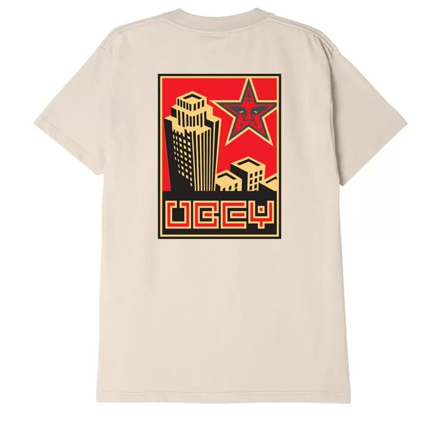 Obey Building T-Shirt - Cream