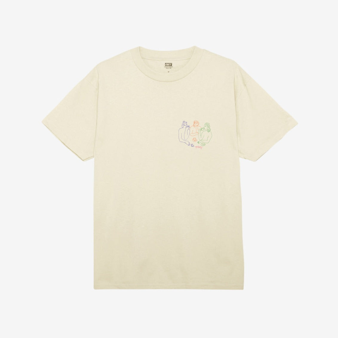 Obey Cup of Tea T-Shirt - Cream