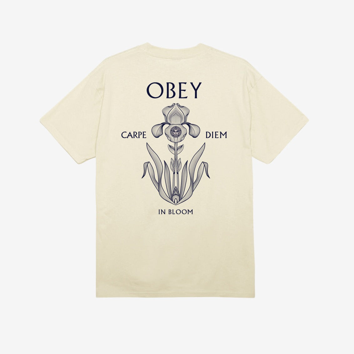 Obey Iris In Bloom T-Shirt - Cream