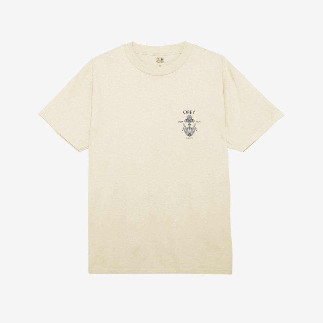 Obey Iris In Bloom T-Shirt - Cream