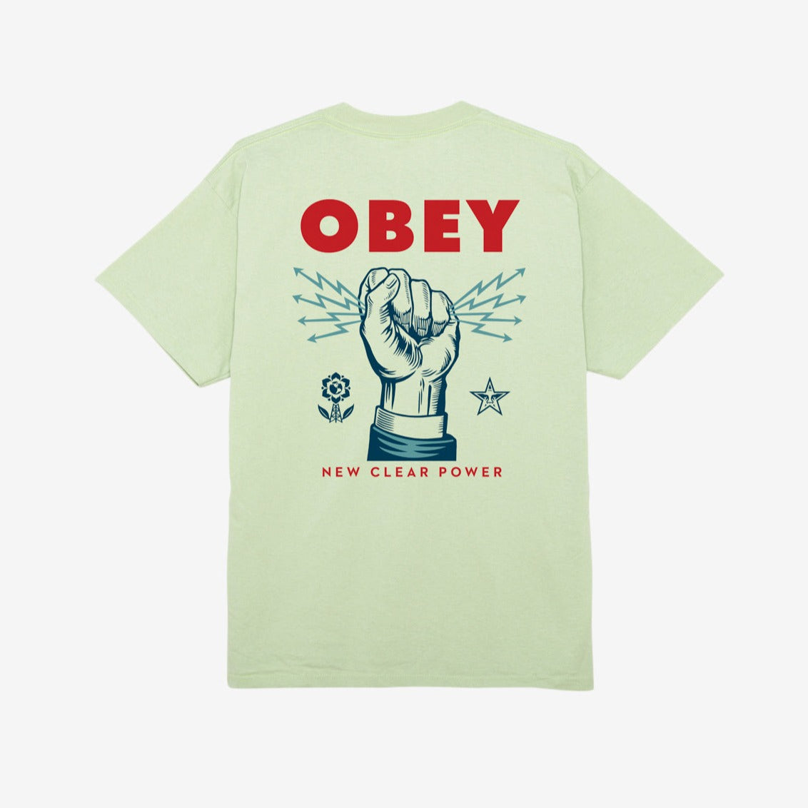 Obey New Clear Power T-Shirt - Cucumber