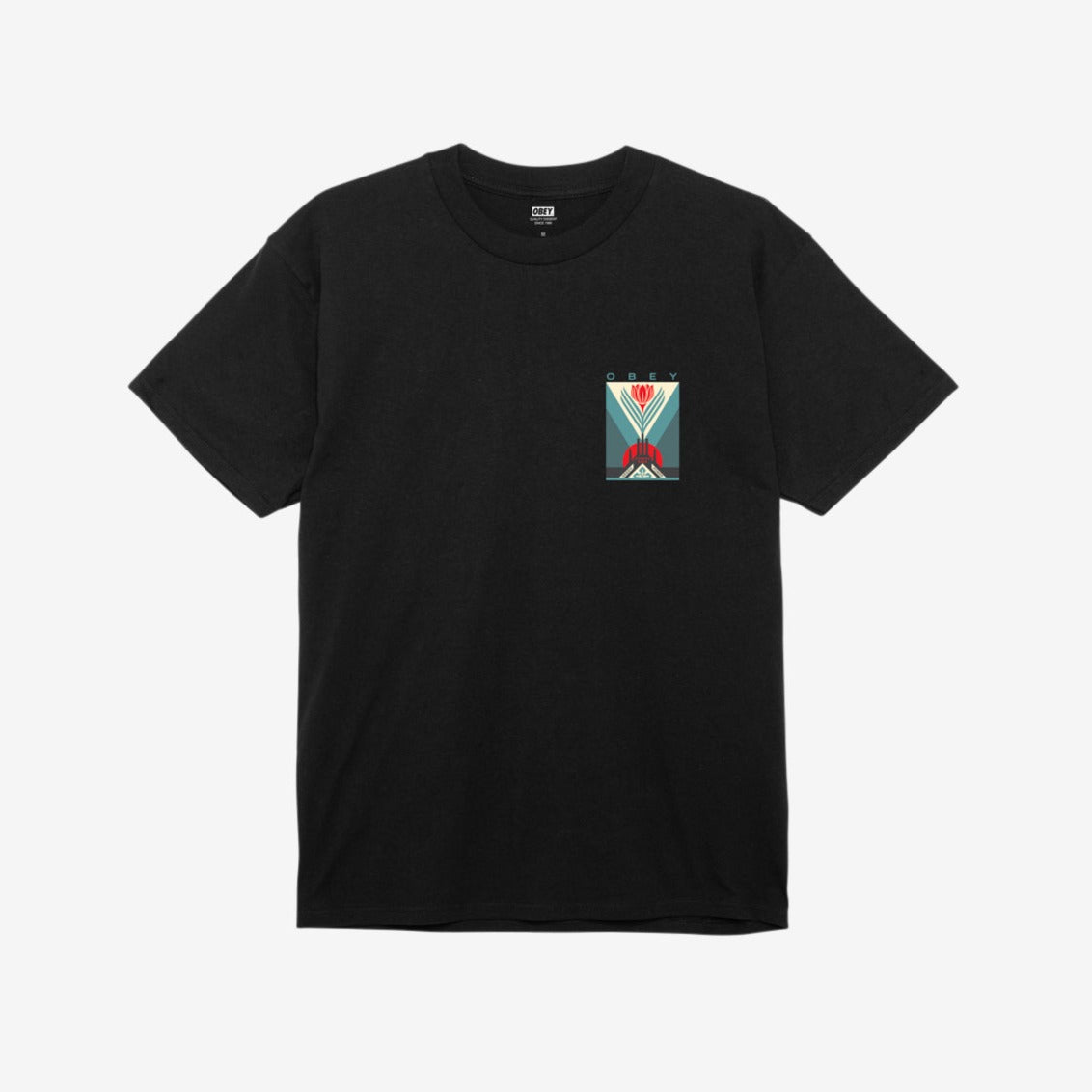 Obey Green Power Factory T-Shirt - Black