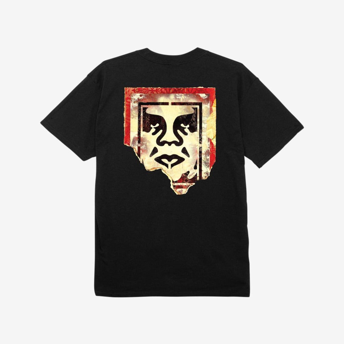 Obey Ripped Icon T-Shirt - Black