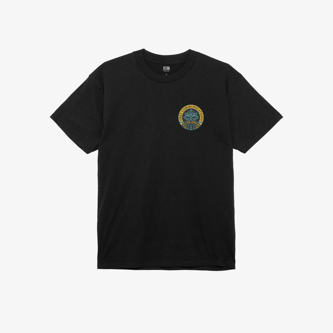 Obey Say It Loud Lotus T-Shirt - Black