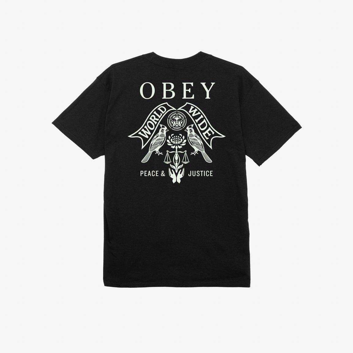 Obey Birds Of Justice T-Shirt - Black