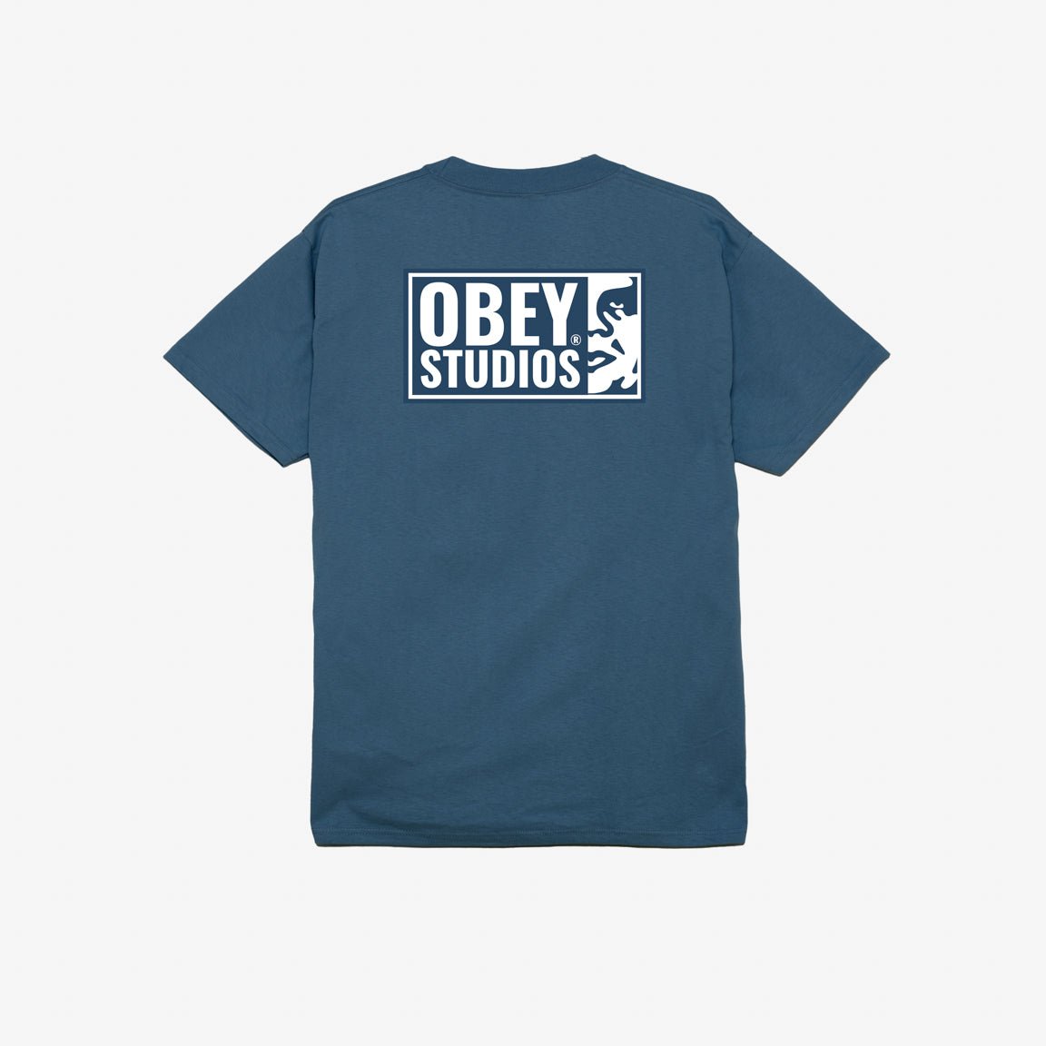 Obey Studios Icon T-Shirt - Harbour Blue