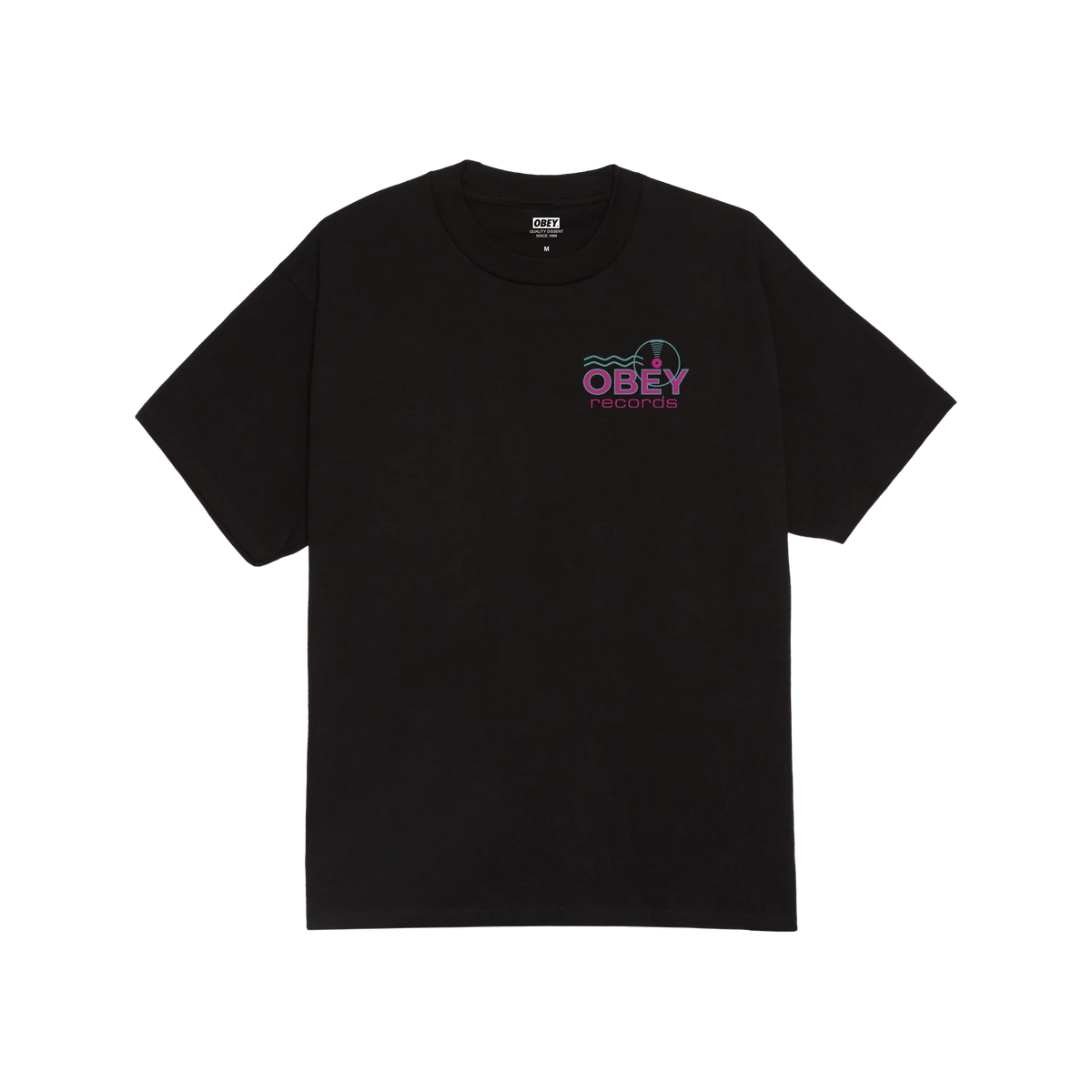 Obey Records Sound Wave T-Shirt - Black
