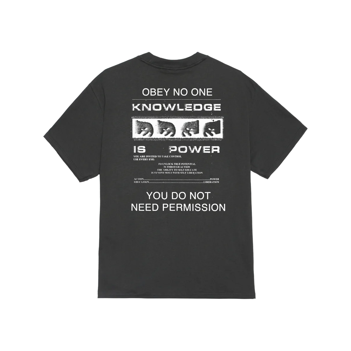 Obey Permission T-Shirt - Vintage Black