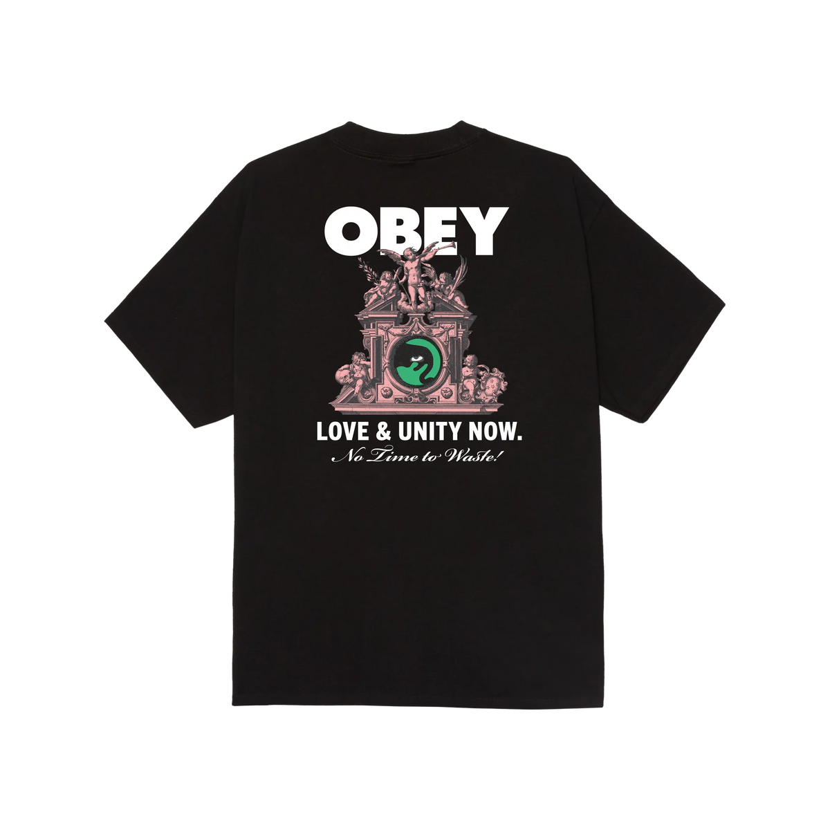 Obey Love &amp; Unity Now T-Shirt - Black