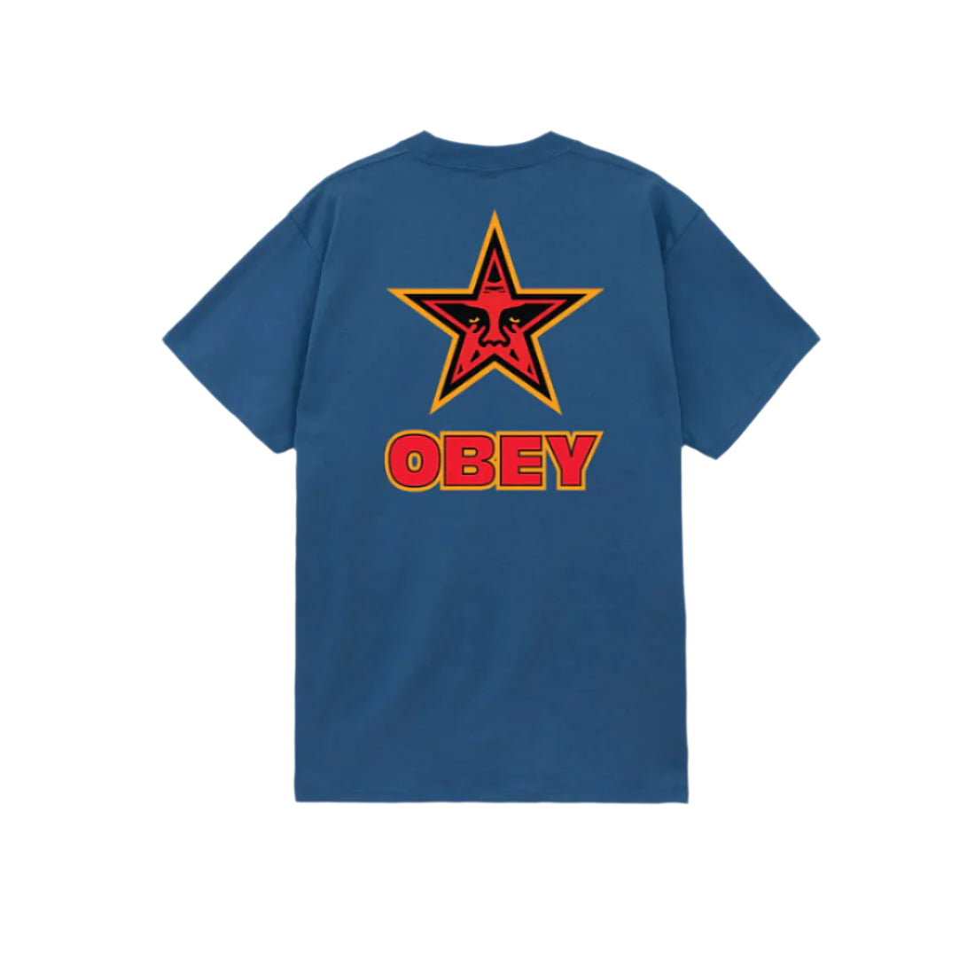 Obey Star T-Shirt - Harbour Blue