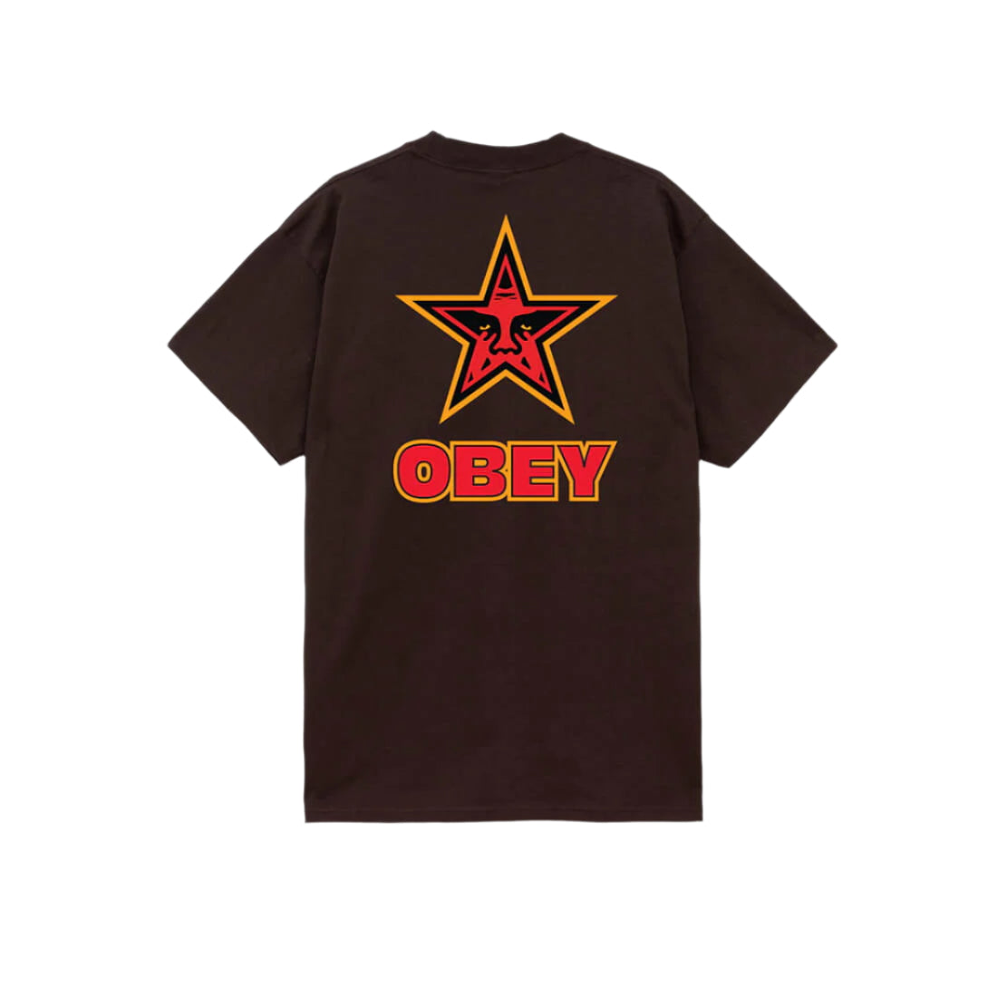 Obey Star T-Shirt - Java Brown