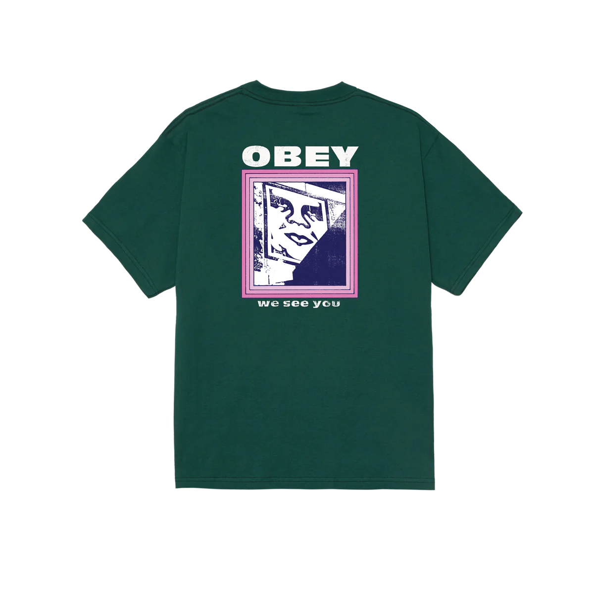 Obey We See You T-Shirt - Rain Forest