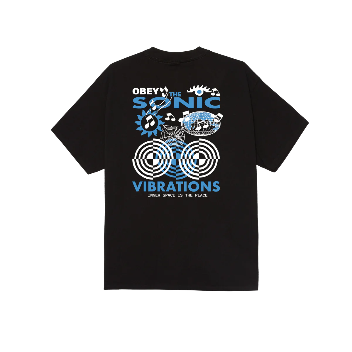 Obey Sonic Vibrations T-Shirt - Black