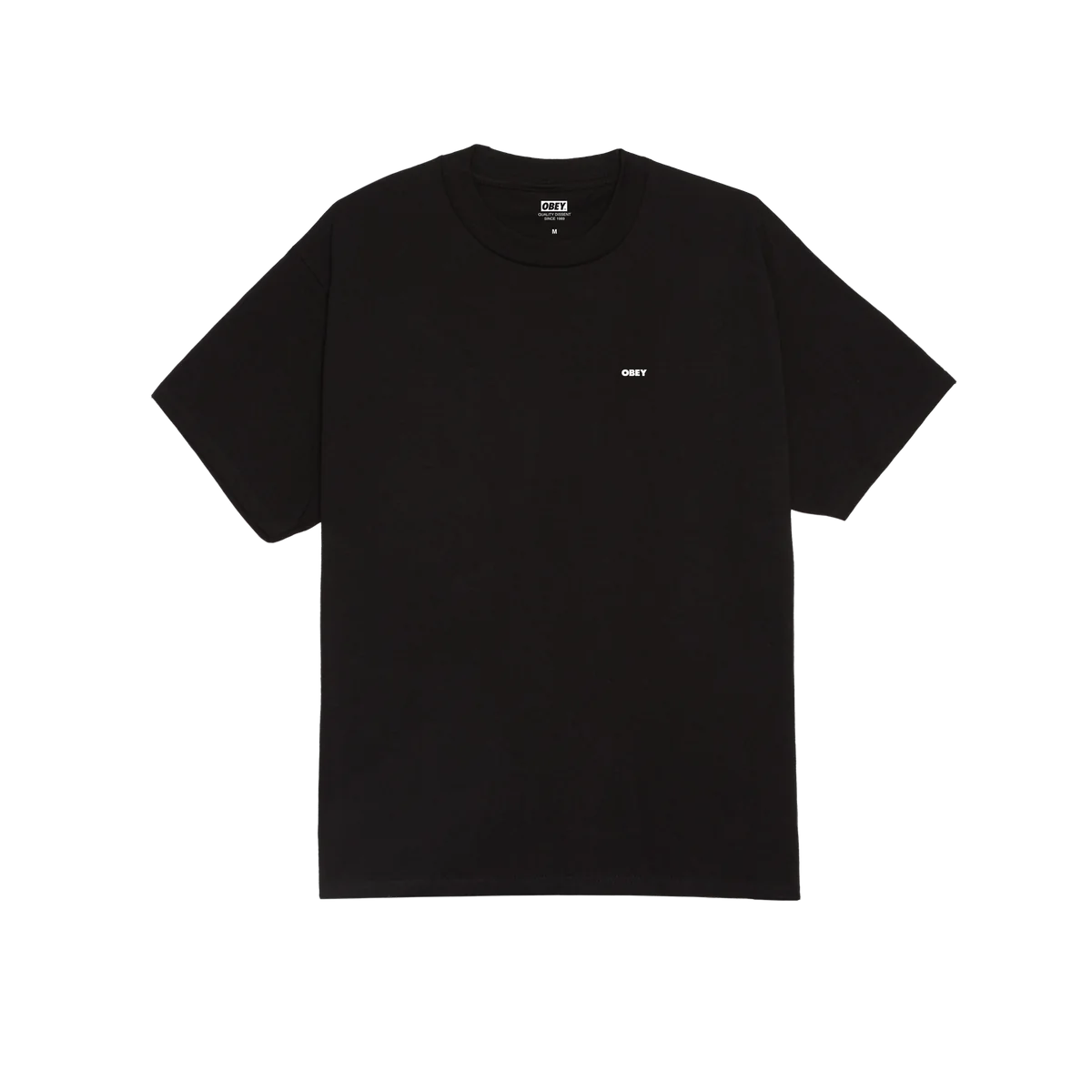 Obey Warning Sign T-Shirt - Black