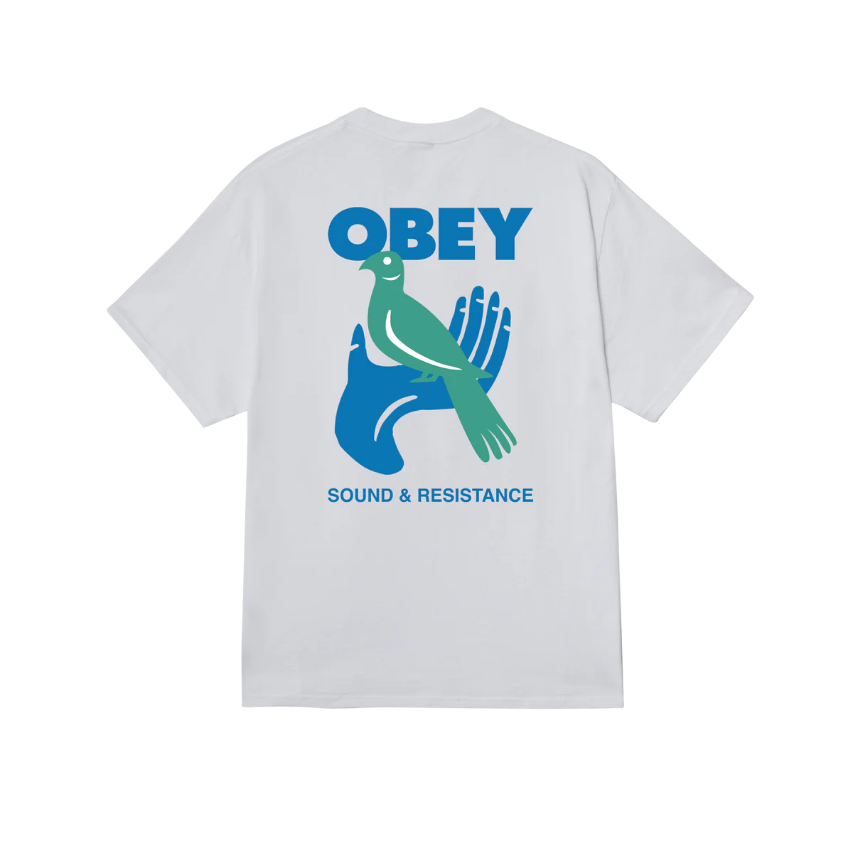 Obey Sound &amp; Resistance Bird T-Shirt - White