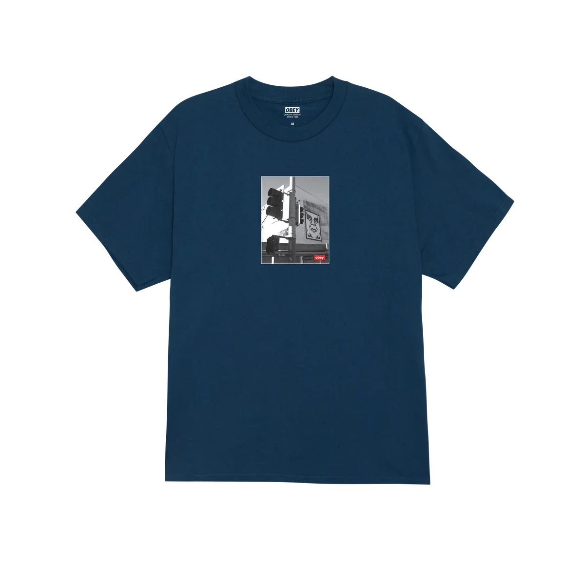 Obey Los Angeles Photo T-Shirt - Harbor Blue