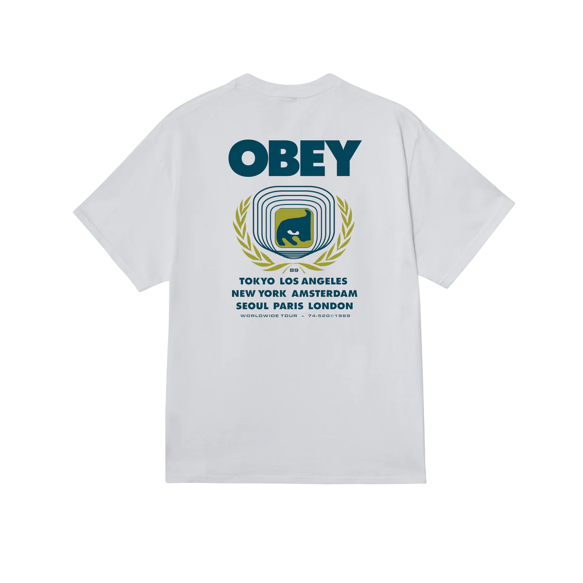 Obey Icon Eye Wreath T-Shirt - White