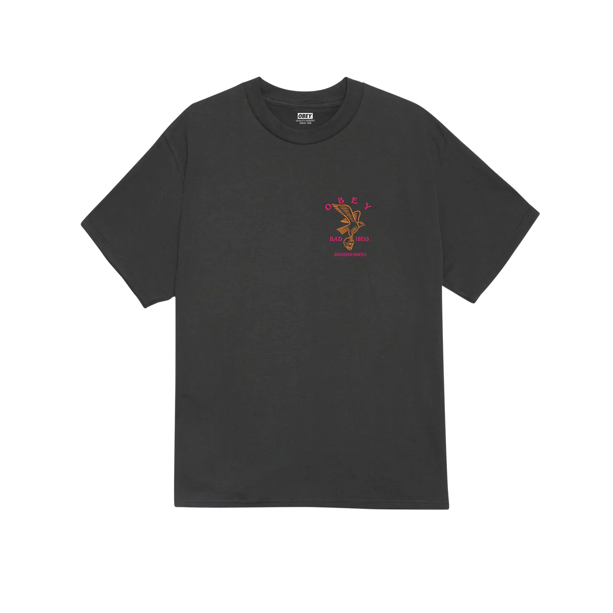 Obey Bad Ideas Eagle T-Shirt - Vintage Black