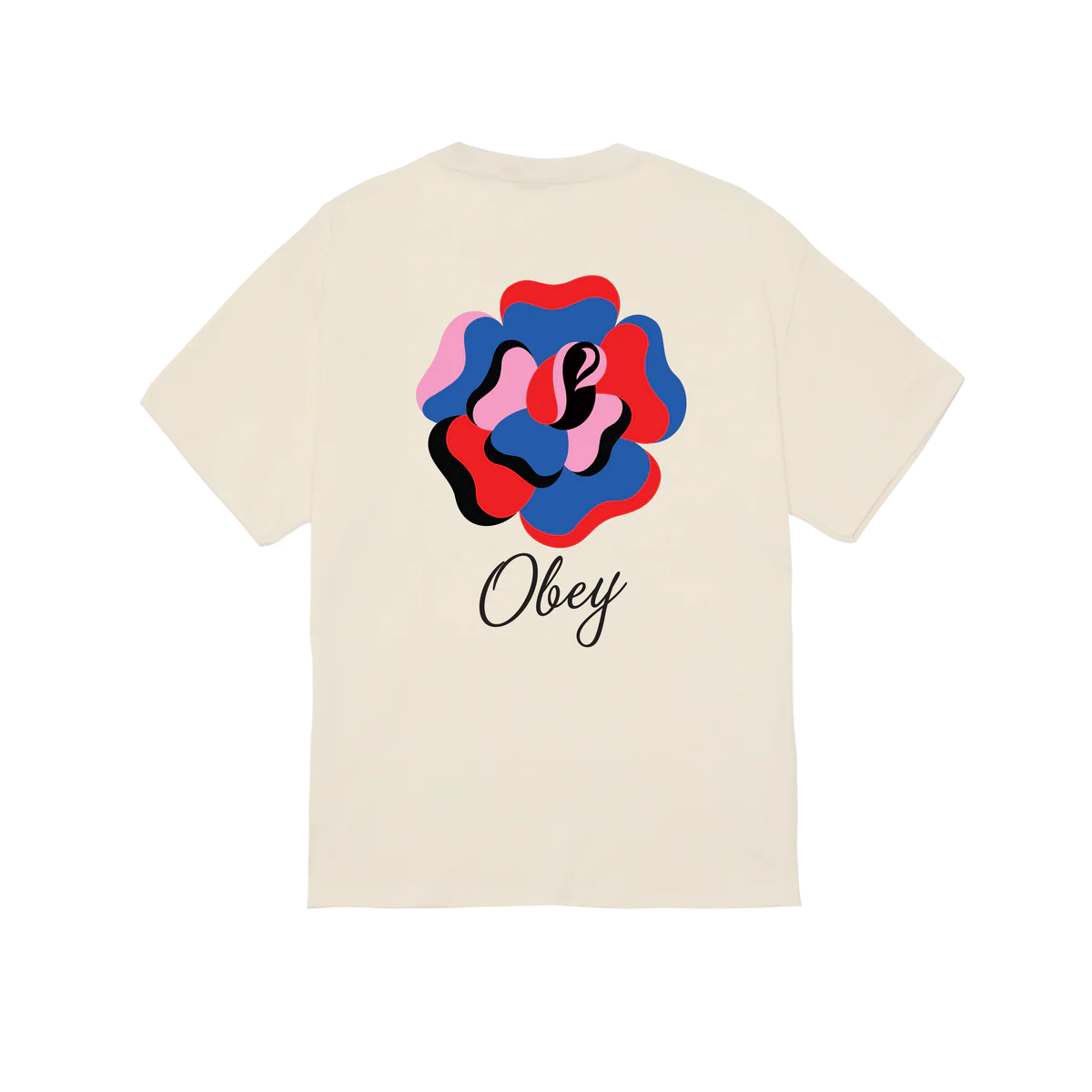 Obey Paper Rose T-Shirt - Cream