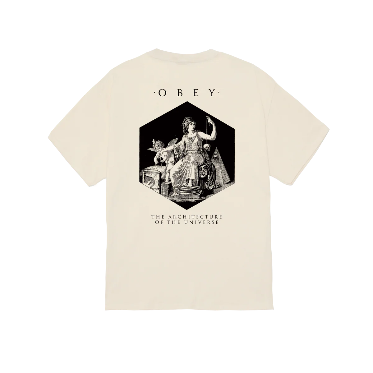Obey Architecture Of Uni T-Shirt - Cream