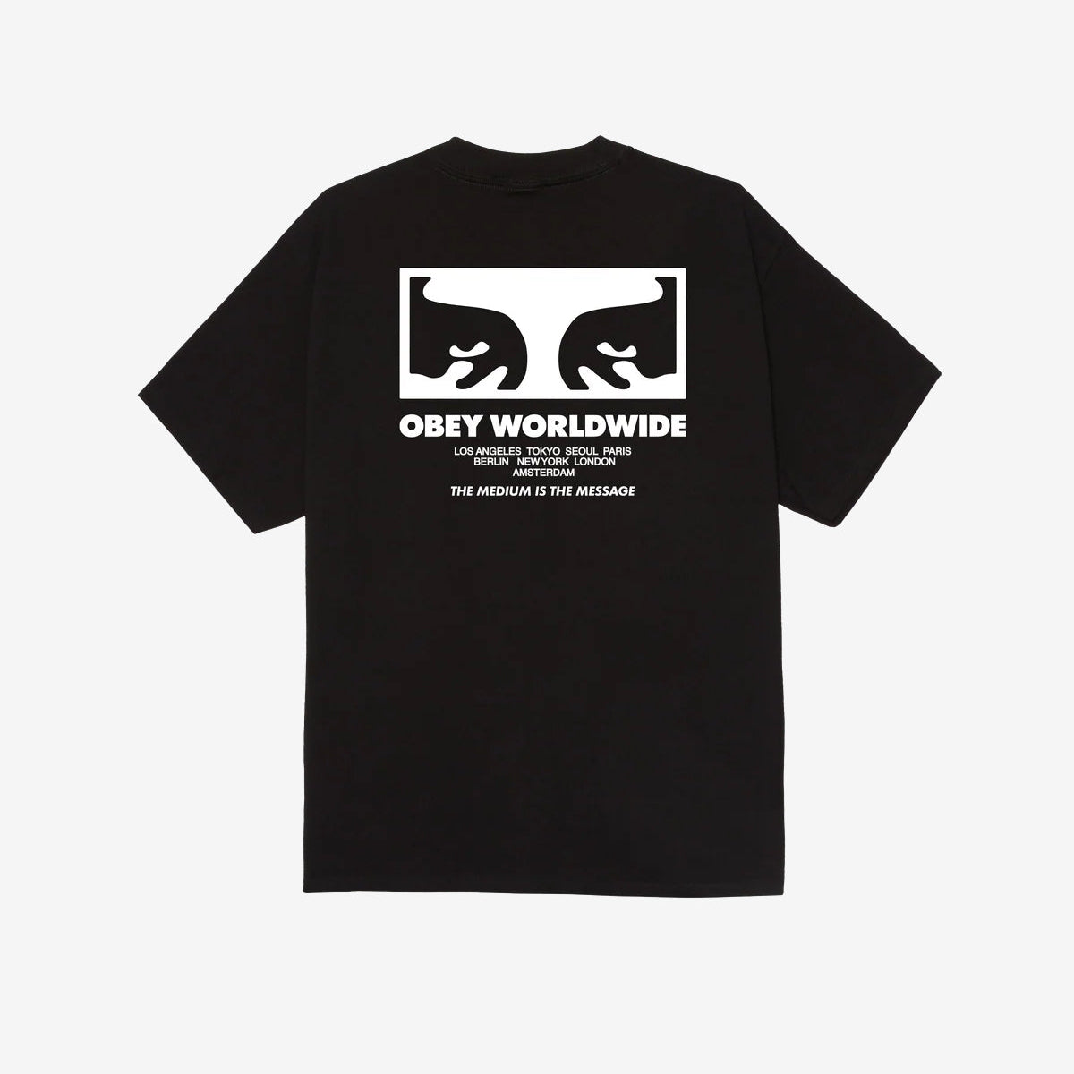 Obey The Medium is the Message T-Shirt - Black