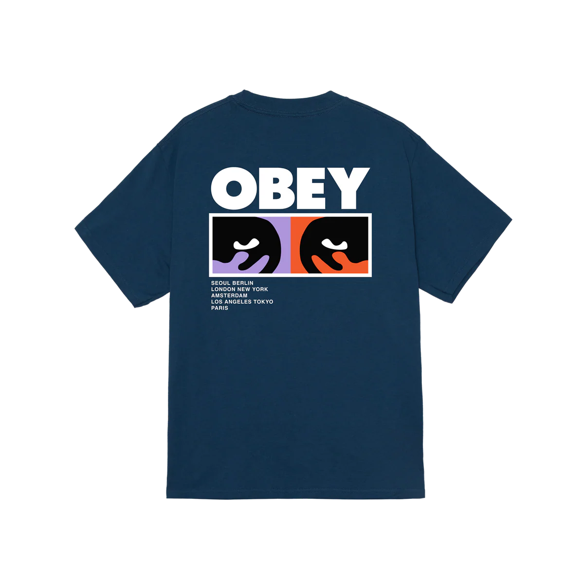 Obey Always Watching T-Shirt - Harbour Blue