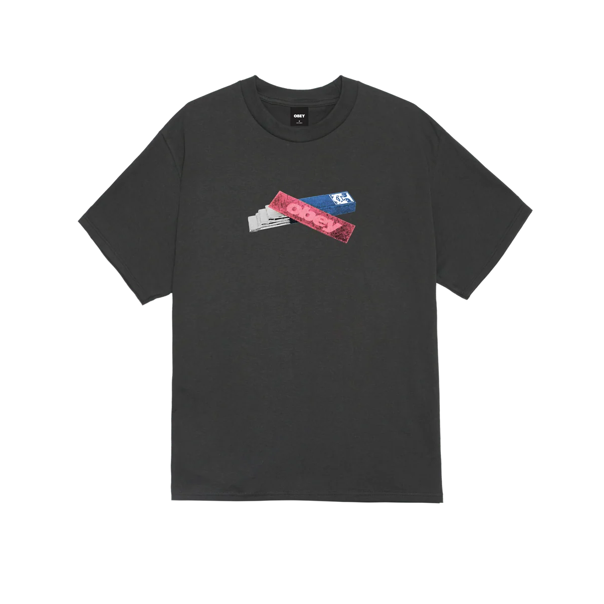 Obey Chewed Out T-Shirt - Vintage Black