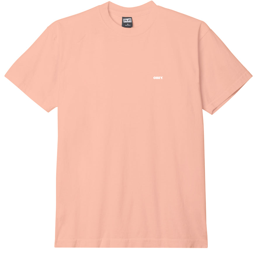 Obey Bold 3 T-Shirt - Peach Parfait