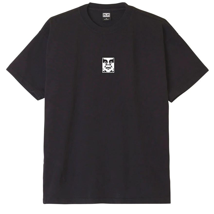 Obey Bold Icon Heavyweight T-Shirt - Off Black