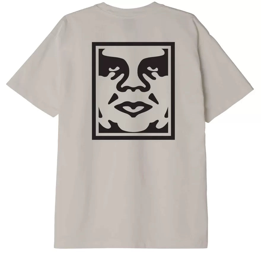 Obey Bold Icon Heavyweight T-Shirt - Silver Grey