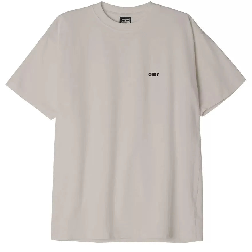Obey Bold Icon Heavyweight T-Shirt - Silver Grey