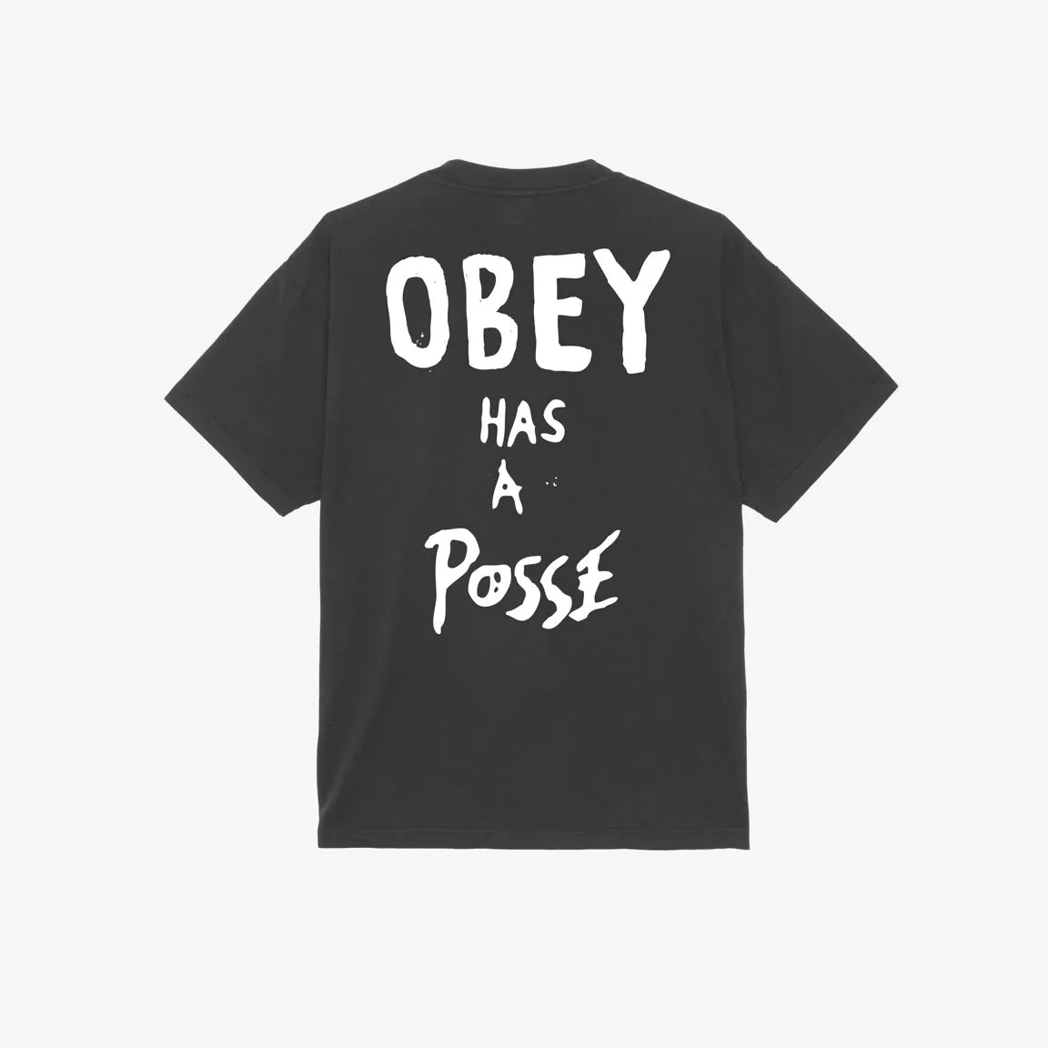 Obey Has A Posse T-Shirt - Vintage Black