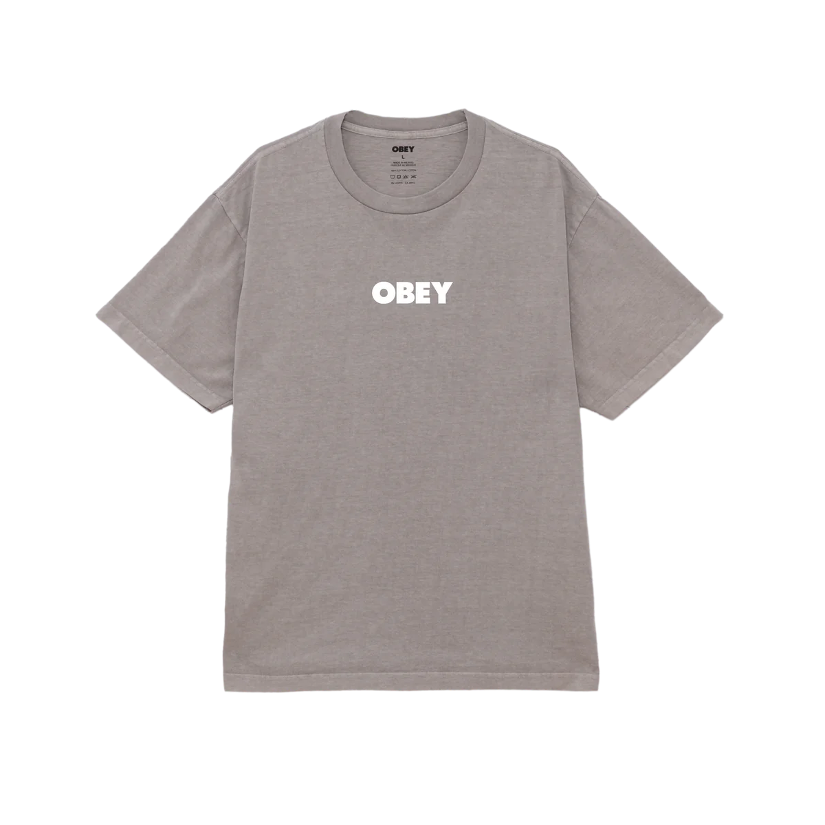 Obey Bold T-Shirt - Pigment Silver Grey
